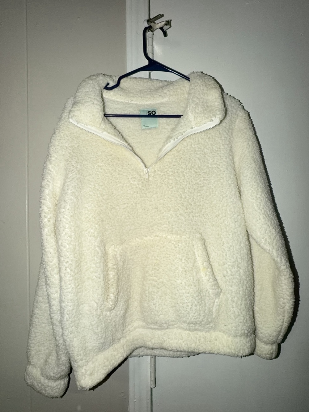 SO Cream Sherpa Half-Zip Pullover
